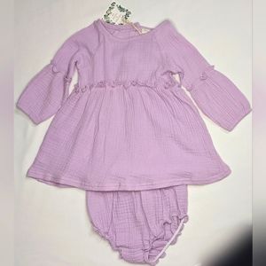 Chelsea+Violet Baby Girls 18 months light purple Long Sleeve Dress